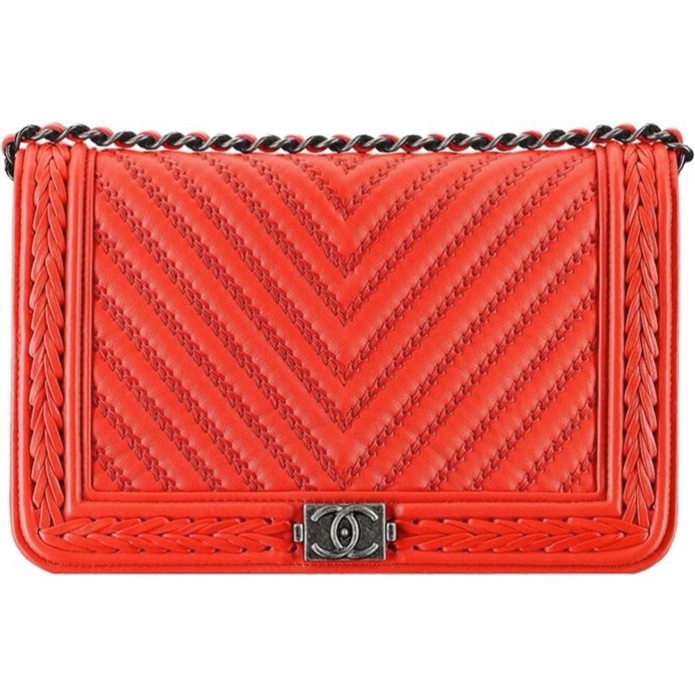 Chanel Chevron Braided Wallet on Chain (WOC)